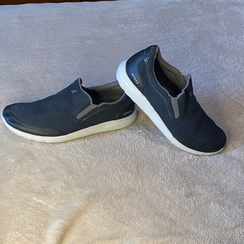 CROCS Men's Dark Gray Slip-On Loafers
